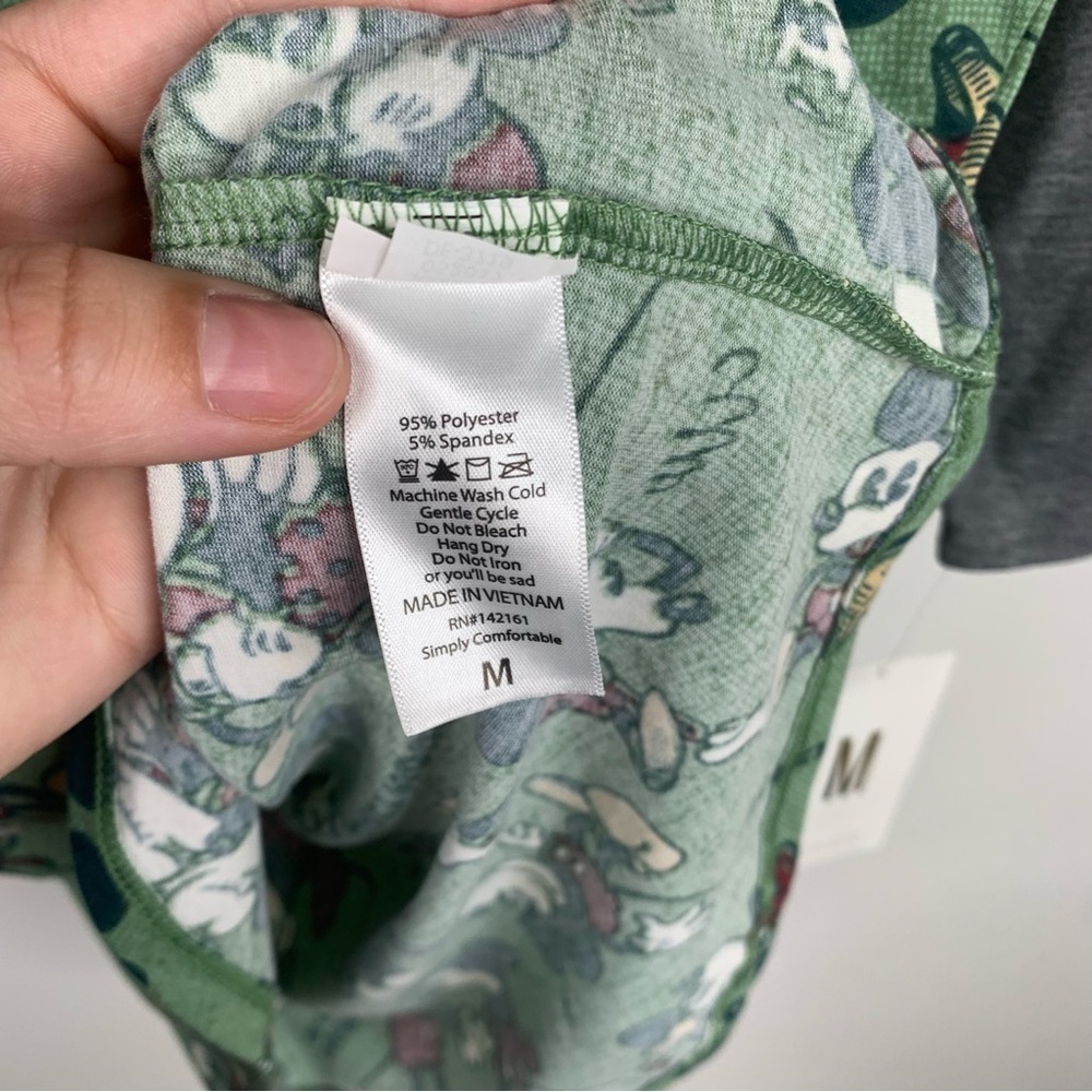 NWT Disney x LuLaRoe Green Mickey and Minnie Mouse Randy Baseball TShirt‎ 3/4 - Picture 7 of 7